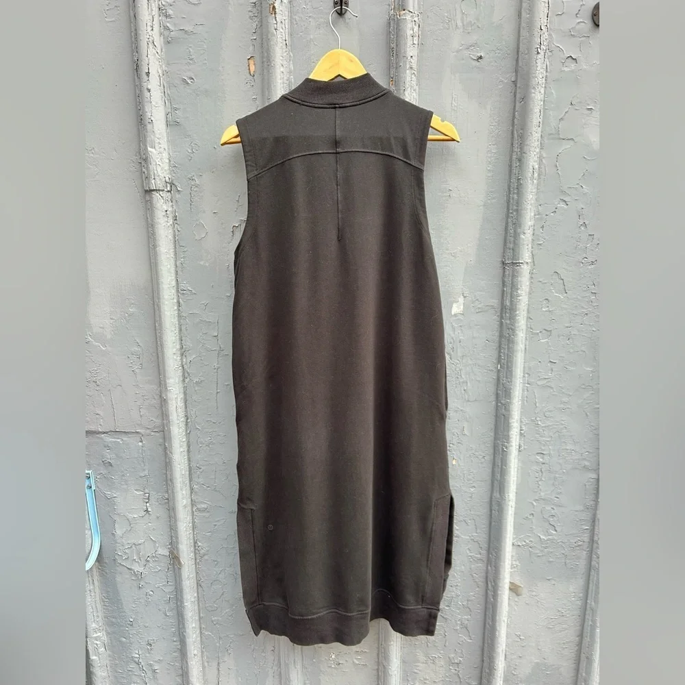 Lululemon Black Sleeveless French Terry Dress, size 8 - Picture 7 of 13